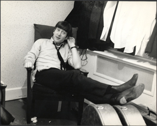 John Lennon backstage, 1963. Photo © Pictorial Press Limited.“It’s still weird to even say, &l