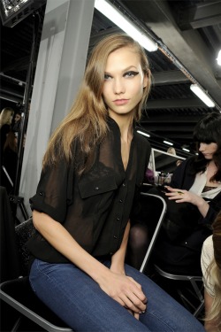 vs-angelwings:  Karlie Backstage at Lanvin