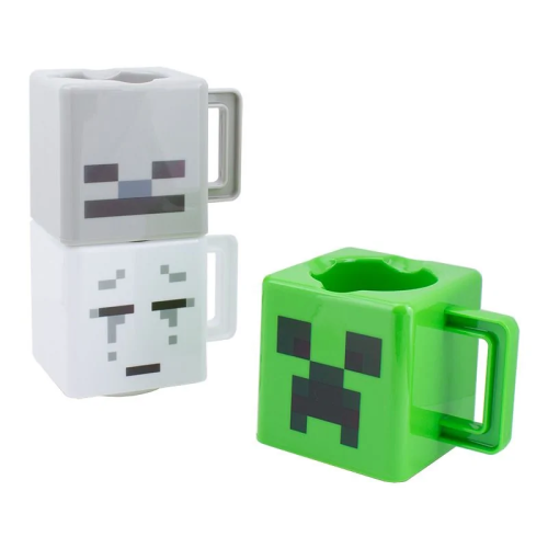 magicalshopping: ♡ Minecraft Stacking Mugs Set from Merchoid ♡ 