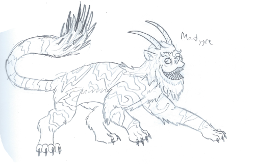 tyrantisterror:Bicorns, aka Sphinxes and ManticoresMediterran Sphinx - one of the first chimeras eve