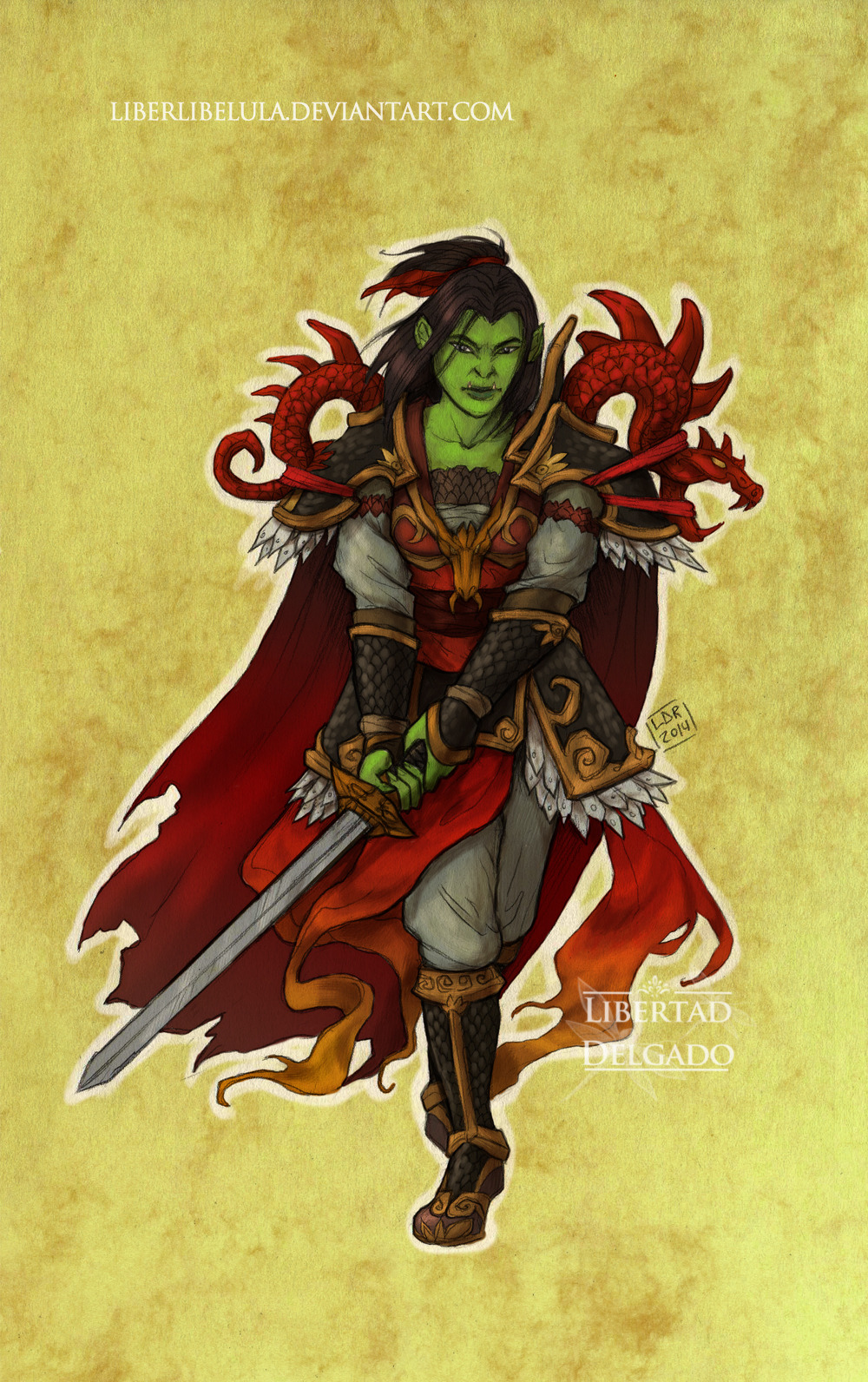 princessesfanarts:Disney meets Warcraft by LiberLibelula