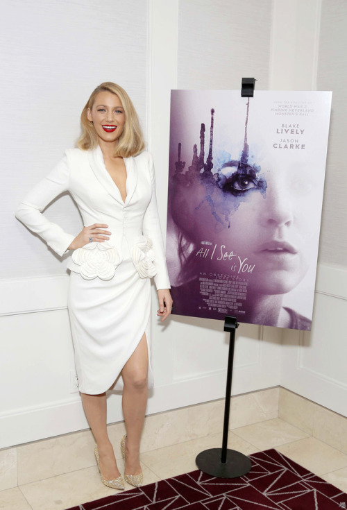 blakelivelyonline:Blake Lively attends a special screening of All I See Is You at the London Hotel o