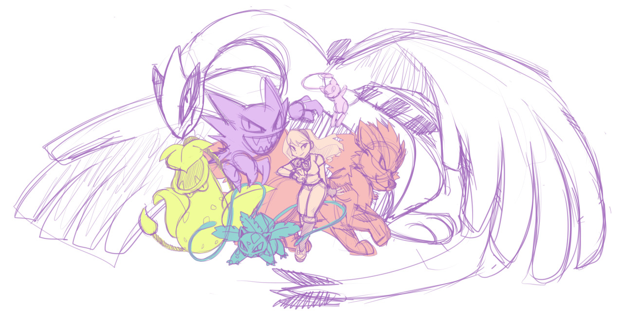 lumiboo:  With only Gen 1 and 2 Pokemon to choose from, this is my team &lt;3