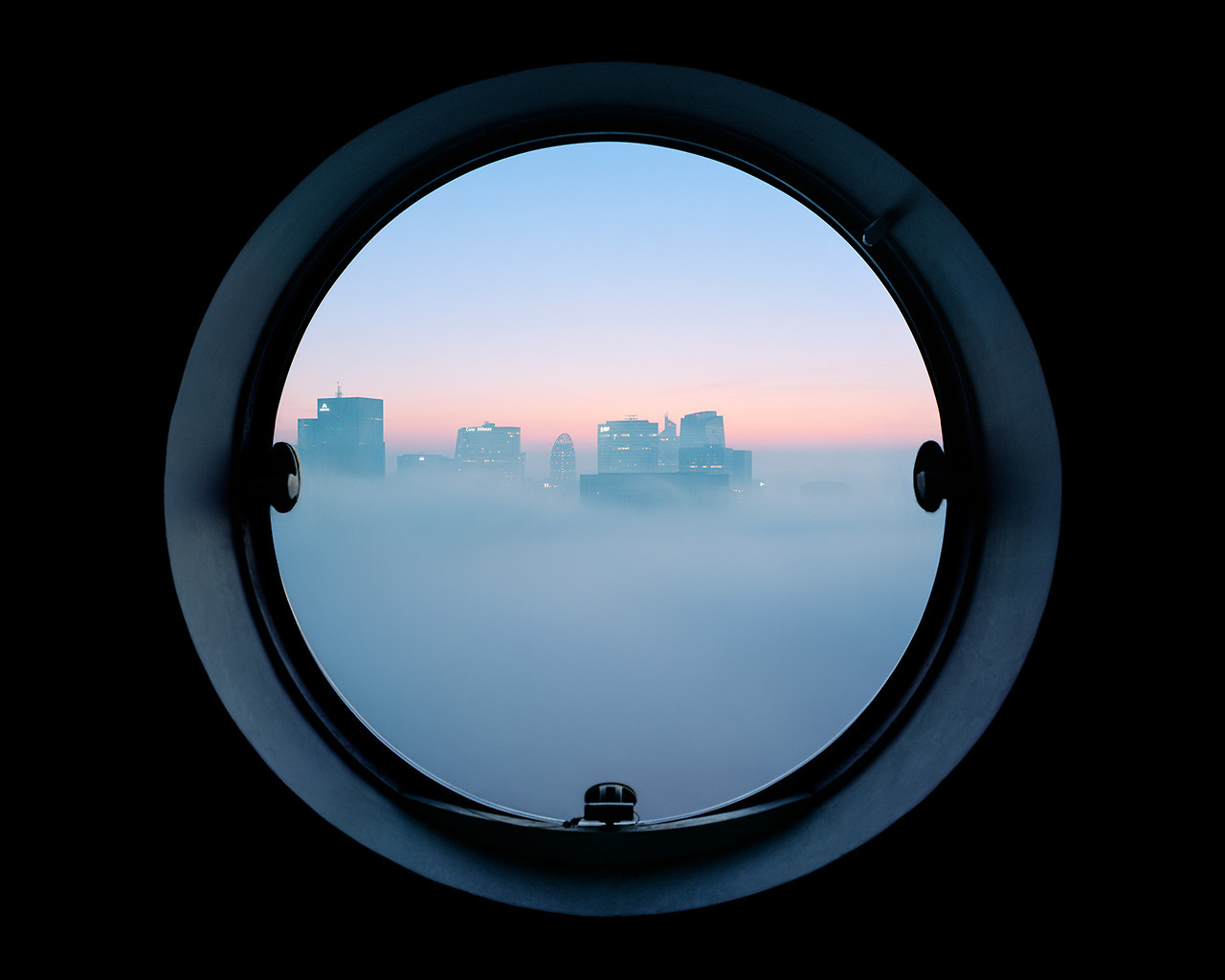 archatlas:  Futuristic Portholes Capture the View from France’s Aging ‘Tours