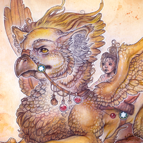 goatshrine-art:Older fantasy art and mythical creatures~Watercolour, pencil, coloured pencil, pastel