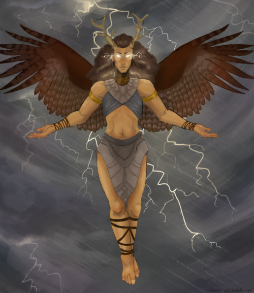 merid-nuda:Kyne, goddess of storms, warrior-widow, professional ass kicker
