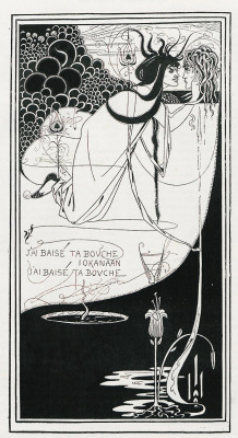 Design-Is-Fine:  Aubrey Beardsley, Drawing For Oscar Wilde’s Salome, From The Art