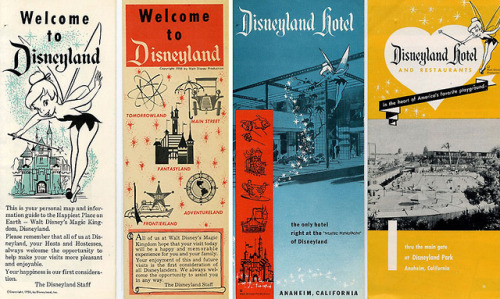 the-disney-elite:Disneyland maps & brochures - circa 1950 - 1960s (Via.)