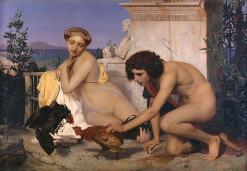 Young Greeks Attending a Cock Fight, 1846, Jean-Leon GeromeMedium: oil