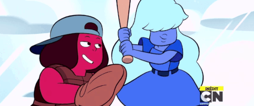 eleanors-park:  Ruby and Sapphire in Hit the DiamondPlease don’t repost/use without