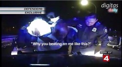 kingknowbody:  rudegyalchina:  basic-white-girl-joe:4mysquad:3 Cops Caught On Tape Brutally Beating Unarmed Michigan Man With No Apparent ProvocationFloyd Dent was arrested in Inkster, Michigan and charged with resisting arrest, assault and possession