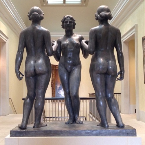 hismarmorealcalm:mrholga:Aristide Maillol (1861 –1944)  Sculpture “The Three Graces