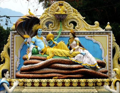 hinducosmos:Vishnu Lakshmi on SheshnagThirichittattu Maha Vishnu Temple, Chengannur The Mahavishnu T