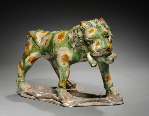 cma-chinese-art:Lion with Cub in Mouth, 618-907, Cleveland Museum of Art: Chinese ArtSize: Overall: 