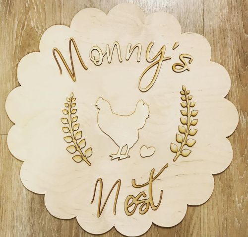 Just finished this cute kit for my sister. What would be your name on this sign? #nonny #nana #mim