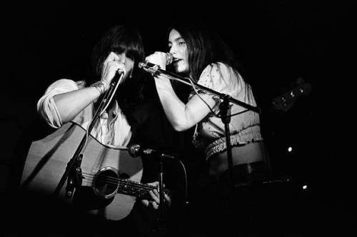 Gram Parsons and Emmylou Harris.