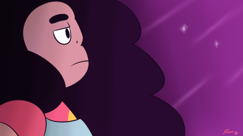 Sex Stevonnie staring out at the night sky. Drawn pictures