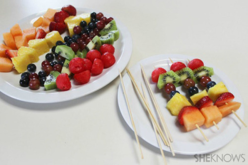 beautifulpicturesofhealthyfood:  Watermelon Grill with Fruit Kabobs