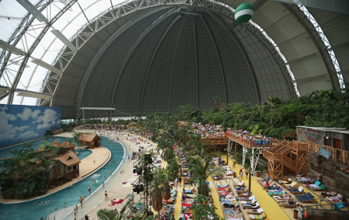 mentalqueen:  “Tropical Islands’ resort” Inside a German Hangar Surrounded by Snow 