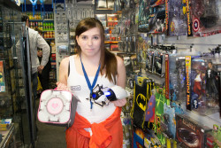 I dressed up as Chell for free comic book