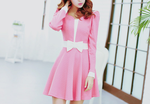 Bowknot Pink Dress