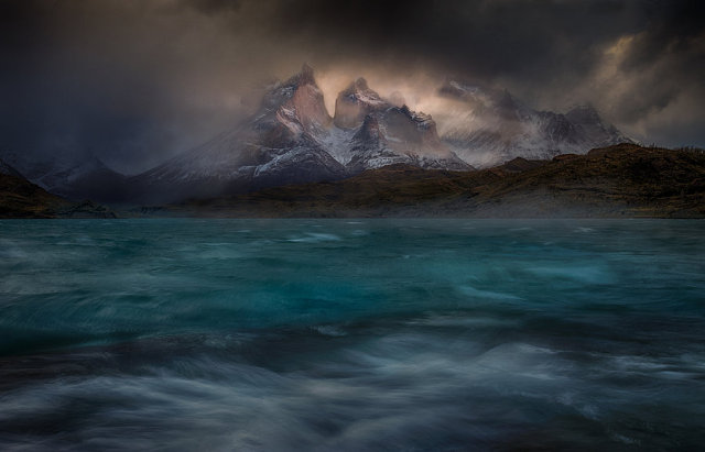 Stormy winds over the Torres del PainePhotographer: Peter Svoboda #peter svoboda#photographer#landscape photography#mountains#nature#stormy winds #torres del paine