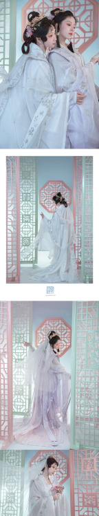 hanfugallery: wedding chinese hanfu for lesbian couples by 小何力 of 临溪摄影