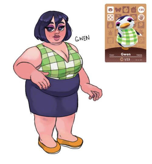 wanted to draw my animal crossing villagers :P gwen!
