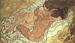 Moistvre:  The Embrace (1917) // Egon Schiele“To Restrict The Artist Is A Crime.