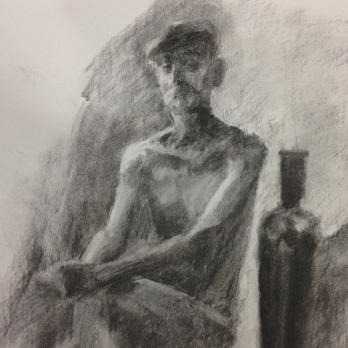 Some recent life studies in charcoal and nupastel. I am still &ldquo;nu&rdquo; with the nupa