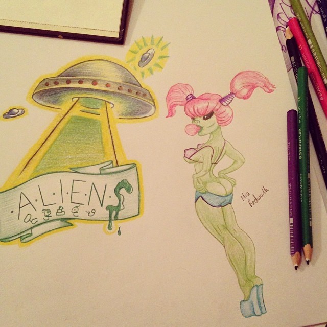 mia-redworth:  theloudcampaign:  mia-redworth:  Started a really fun alien themed