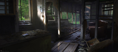 saveroomminibar:  The Last of Us. Featured concept art by Aaron Limonick, Nick Gindraux, John Sweene