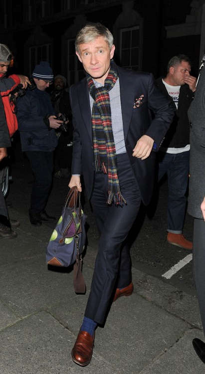 free-martinis:Martin Freeman supporting the charity event Stand Up to Cancer  in London, 22. Oc