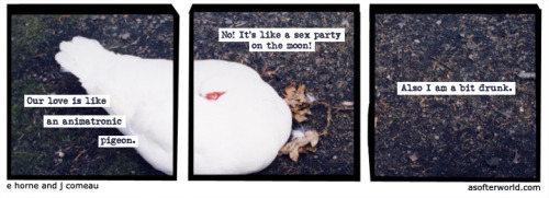 softerworld:  A Softer World: 930 (Can I come over?) buy this print 