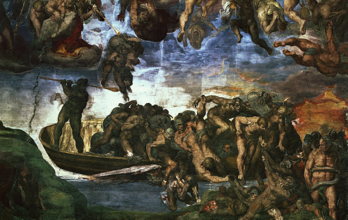 Michelangelo, Detail of The Last Judgement, 1536-41