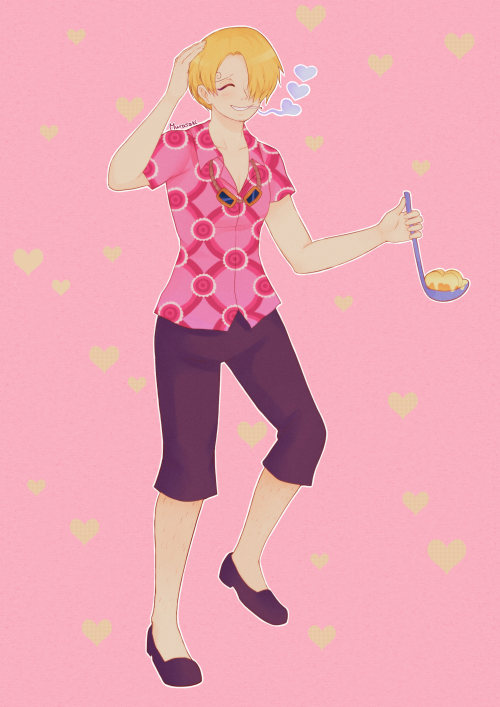 Sanji with clothes from Skypiea, love him it was an entry for an art collab to celebrate the 10