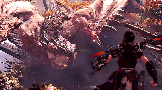 ghideonvalorian: maneljavier: Monster Hunter World  X  Horizon Zero Dawn Dankest