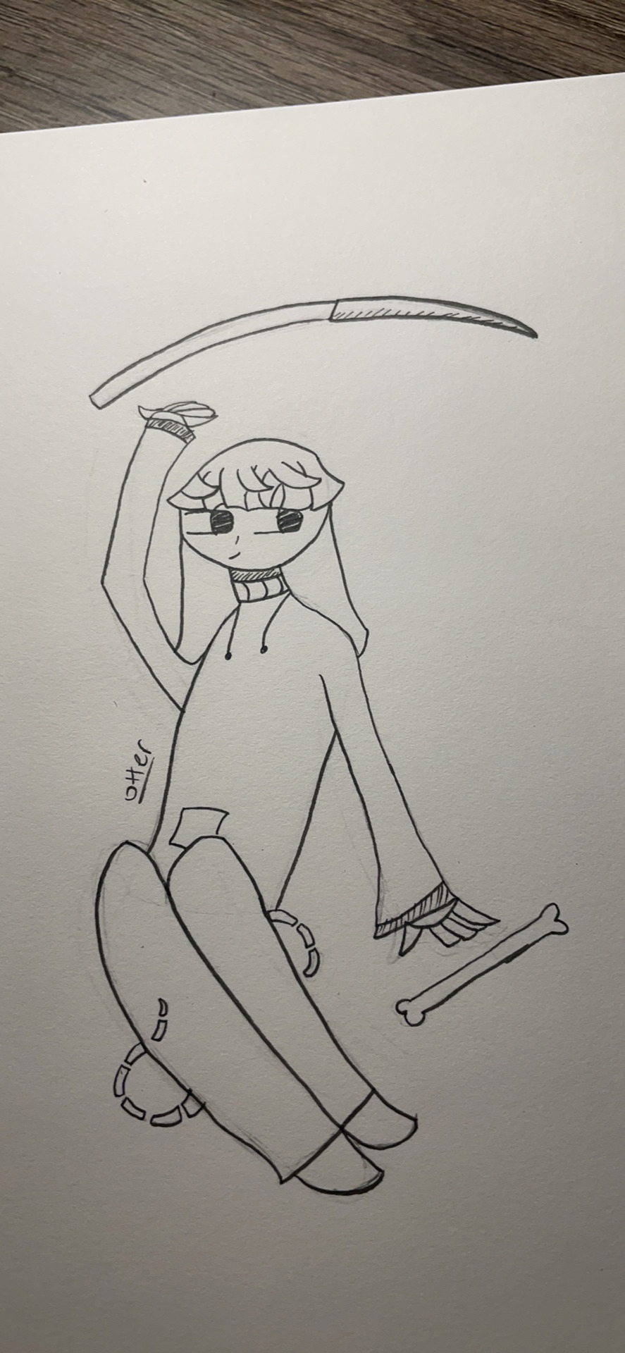 Practicing Poses And Hands. Really Need To Work On Hands And Feet. I Didnt Color It Because I Think That