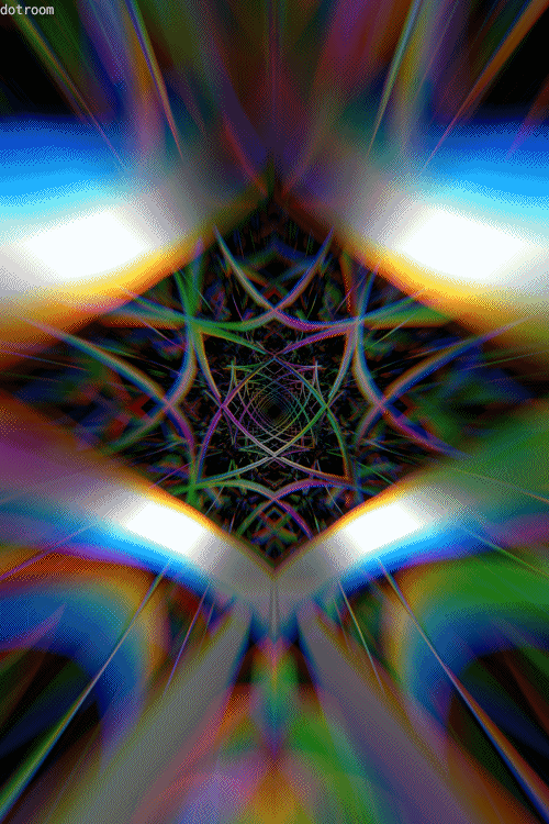 dotroom:  Color trip in a trippy train