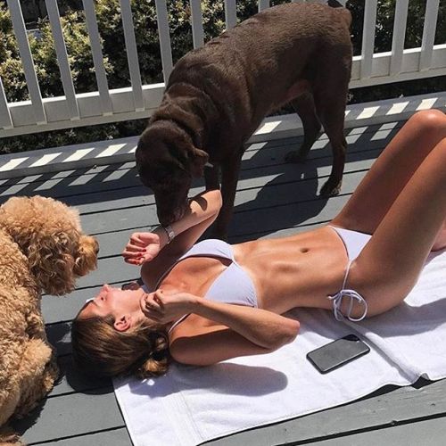 thehessiancollection:Santa Barbra sunbathing in the #StTropez String // #hessianobsession www.thehes
