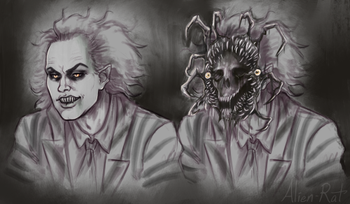 alienrat-art:Teeth prompt sketches for a Beetlejuice server I’m in!  