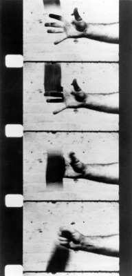 likeafieldmouse:  Richard Serra - Hand Catching Lead (1968) GIF found at/made by gifmovie.tumblr.com
