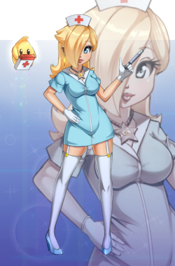 razorpixelden:  Nurse Rosalina by Razorkun