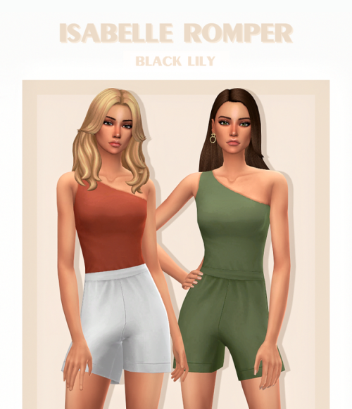 emilyccfinds:  Isabelle Romper by Black LilyCreated for: The Sims 414 swatchesBase game compati