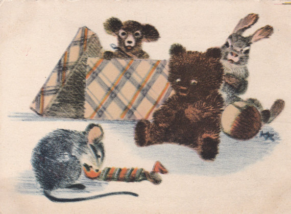 Postcard by K. Kuznetsov (1954)
Listed on Etsy: http://ift.tt/2cOvlAh