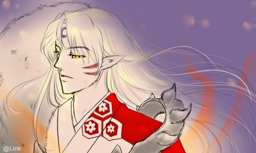 Quick sketch today !!!Sesshomaru-samaaa !!!!!