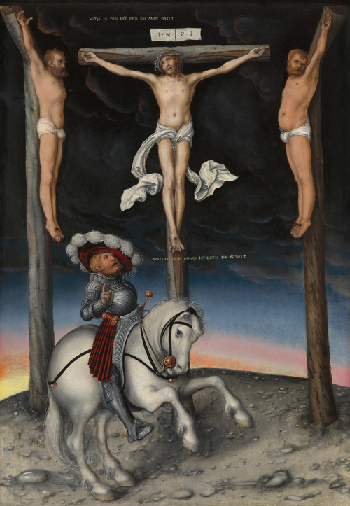  Lucas Cranach the Elder, The Crucifixion with the converted centurion, 1536
