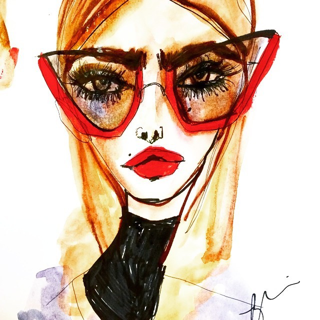 My Daily Drawings (Miu miu shades)