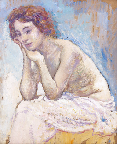 huariqueje: ,Portrait de femme en buste   -    Théo van Rysselberghe &nbs