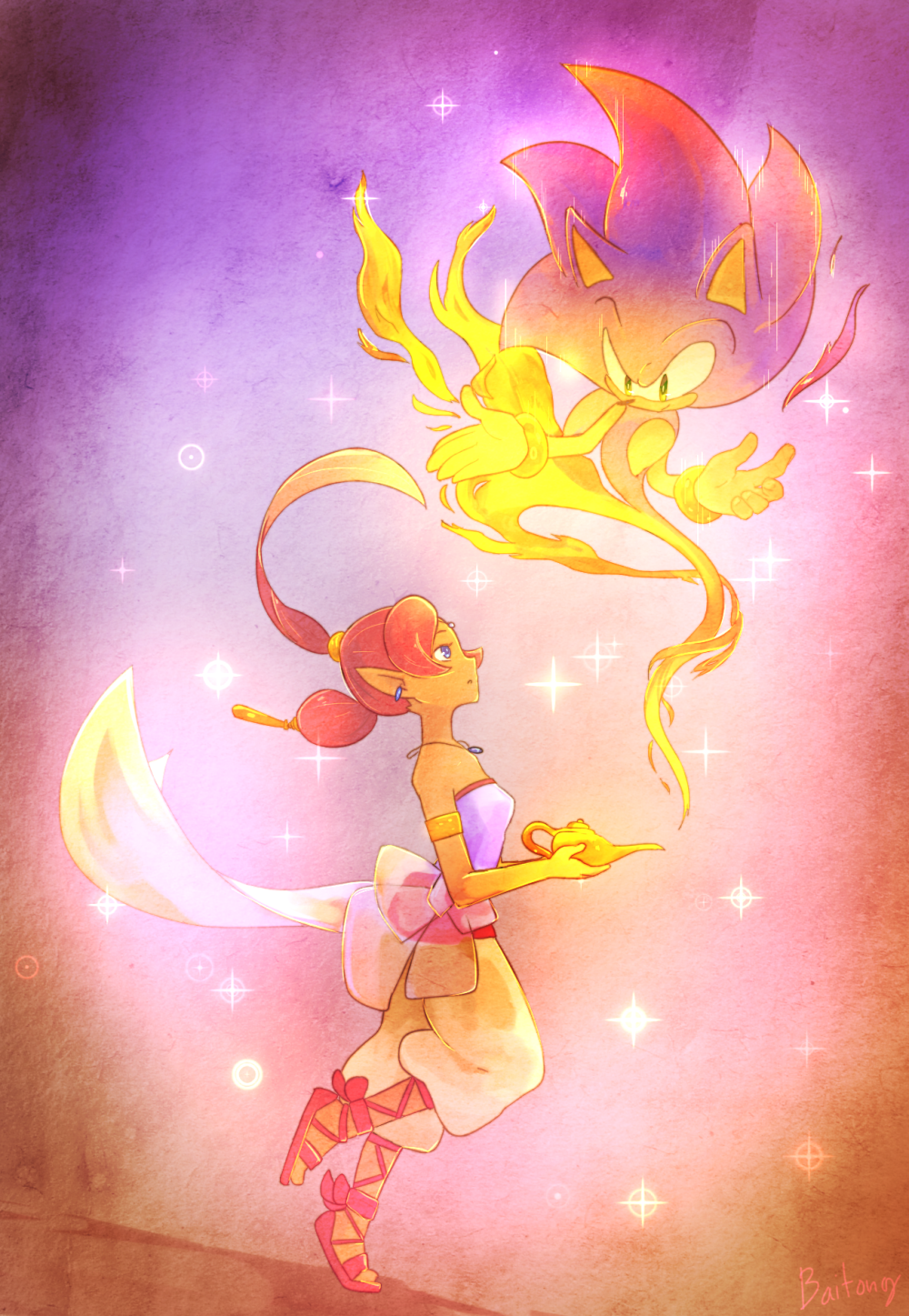 baitong9194:  My Sonic fanarts in this month. (August) 